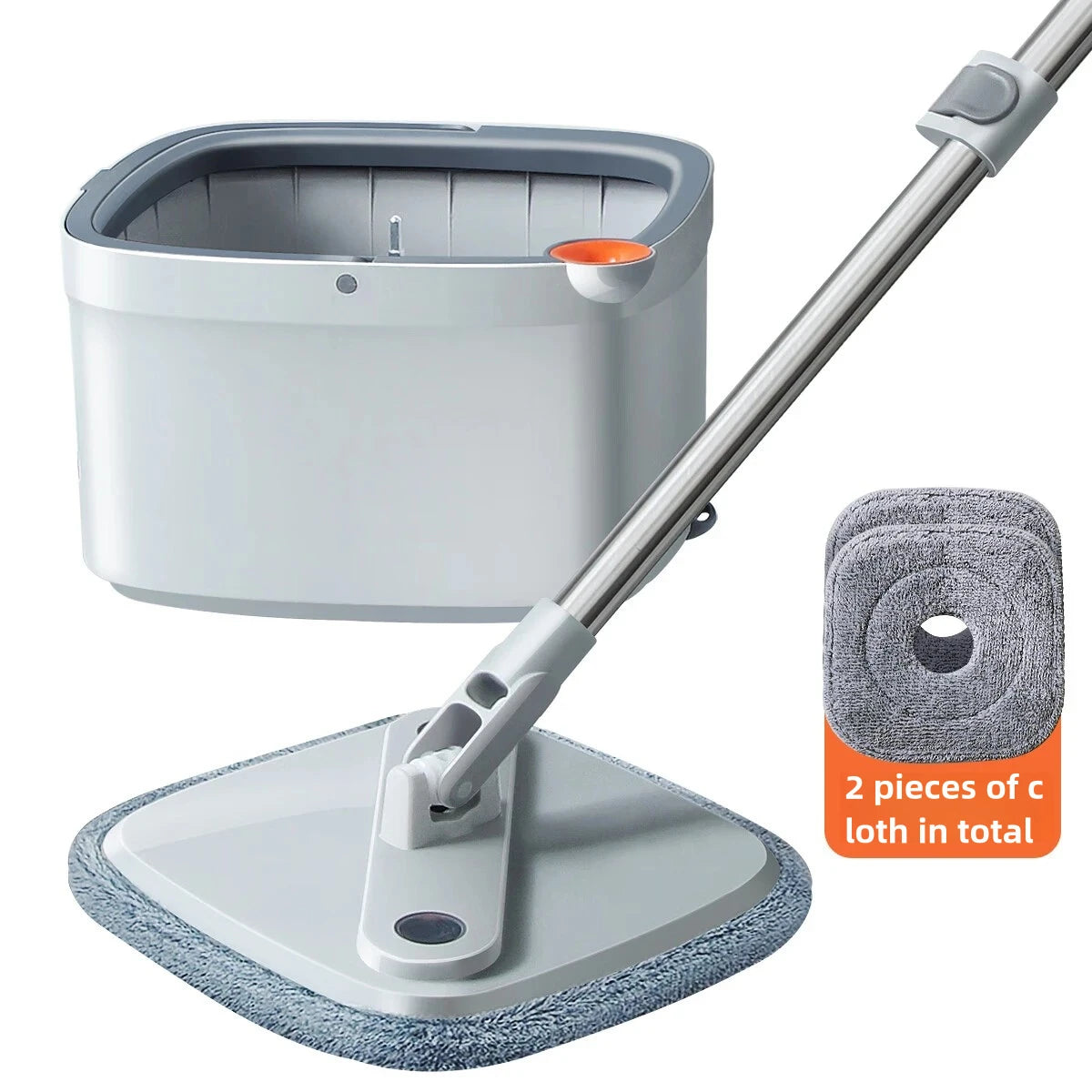 Rotating Mop Bucket Lid with Washable Mats