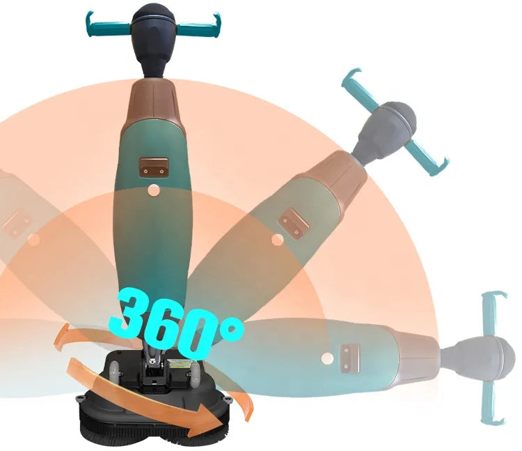 Portable Walk Behind Mini Floor Scrubber