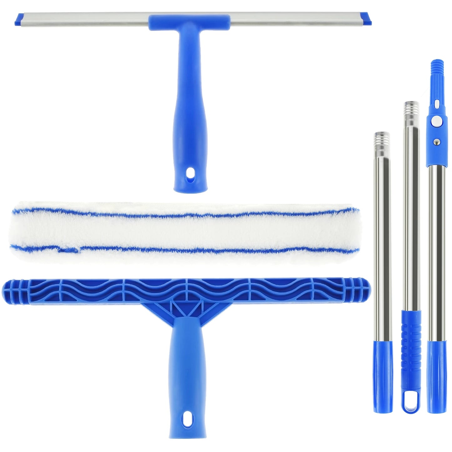 3 in 1 Glass Brush Windows Cleaner Squeegee