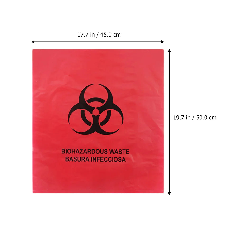20 Pcs Medical Waste Bag Hospital Grade