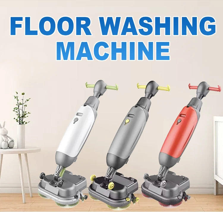 Portable Walk Behind Mini Floor Scrubber