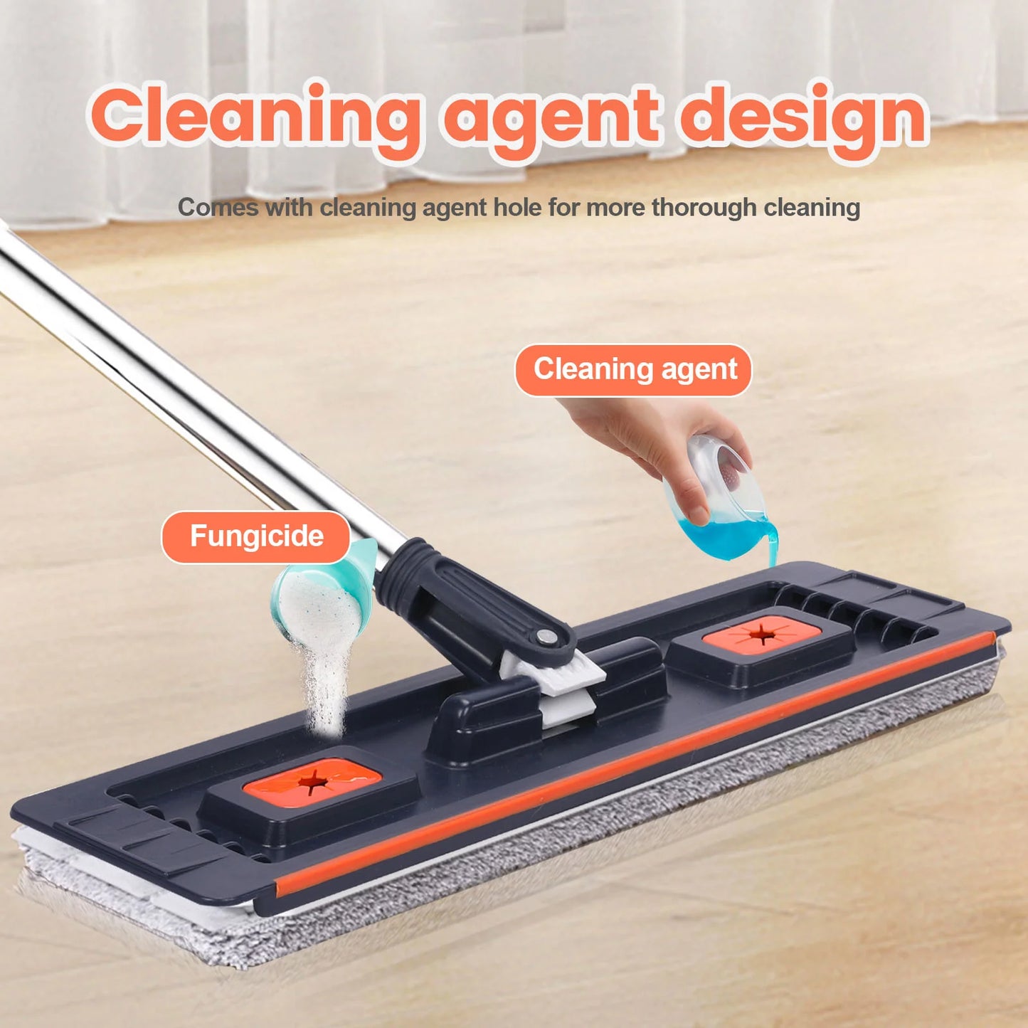 Floor washing mop
