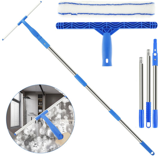 3 in 1 Glass Brush Windows Cleaner Squeegee