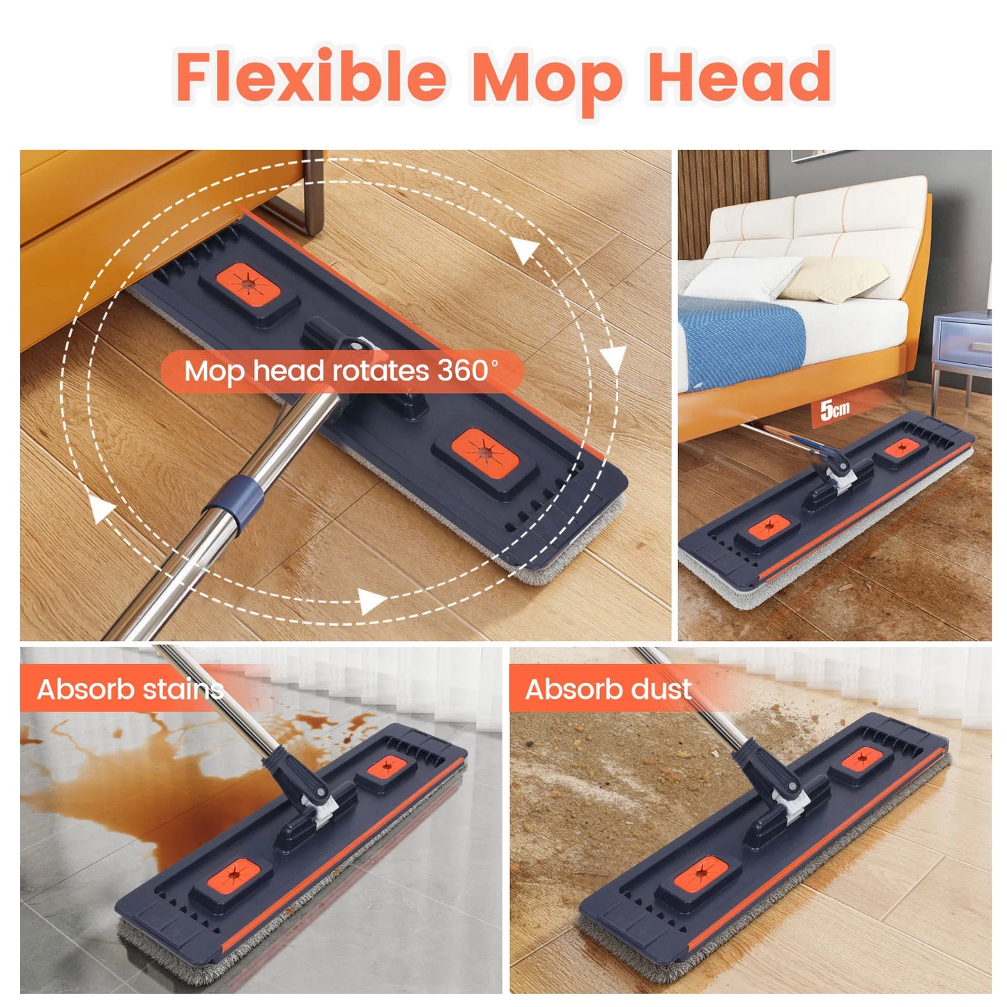 Floor washing mop