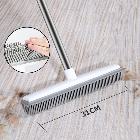 Rubber Broom Carpet Rake