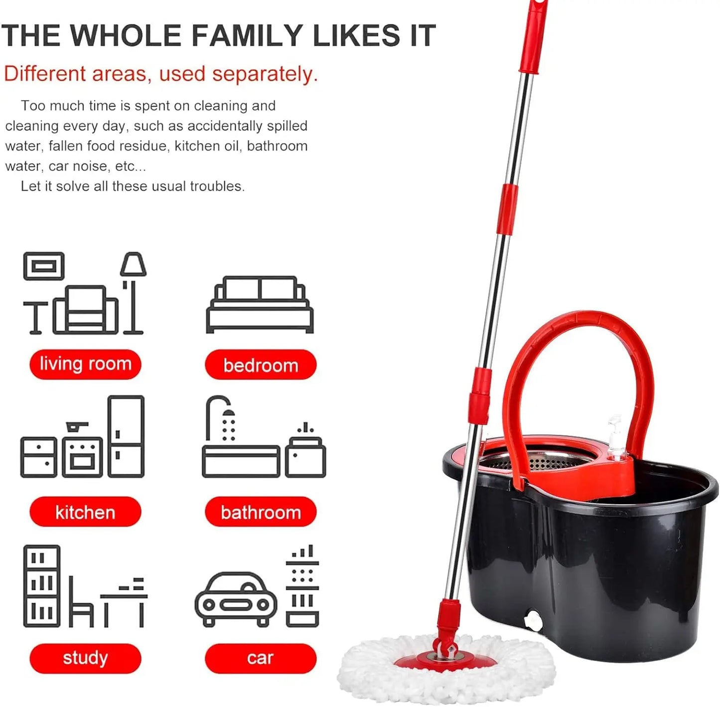 360° Spin Mop Bucket Sets