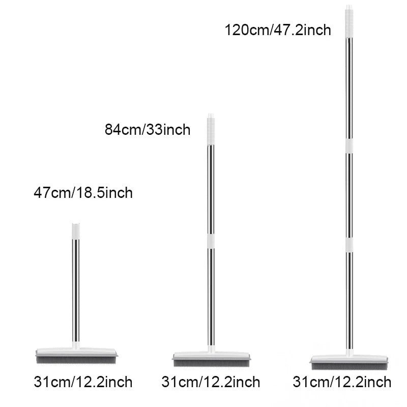 Rubber Broom Carpet Rake